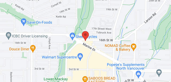 map of 303 935 W 16TH STREET